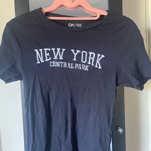 On Fire Midnight Black Tee